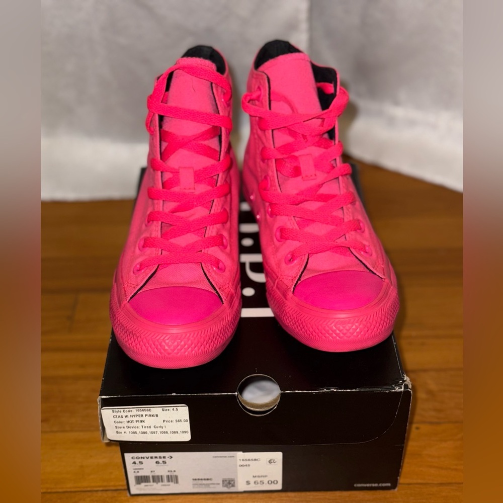 Converse x O.P.I Collab Hit Pink High Tops RARE LIMITED EDITION